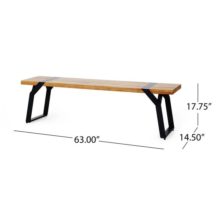 Zoratino Lawn Park Sitting Metal Wooden Bench | Furniture | Waseeh Pakistan