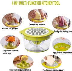Grater Slice Extraction with Built-in Measuring Cup - waseeh.com