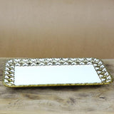 Rectangular Heart Borders Ceramic Plate - waseeh.com