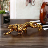 Golden Leopard Statue - waseeh.com