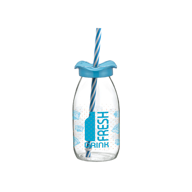 Decorated Straw Bottle - waseeh.com