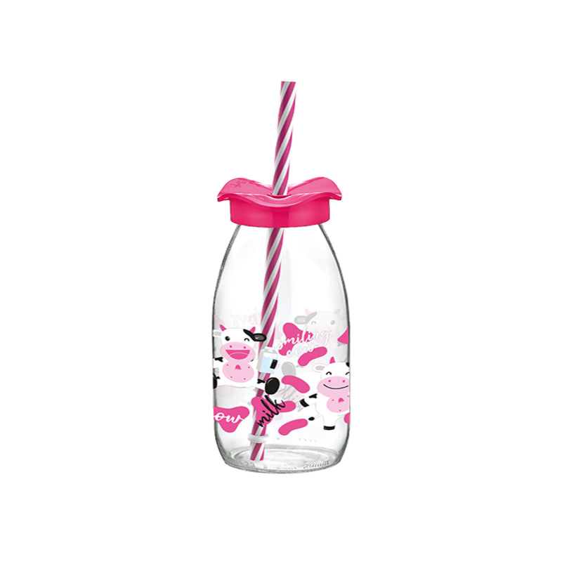 Decorated Straw Bottle - waseeh.com