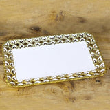 Rectangular Heart Borders Ceramic Plate - waseeh.com