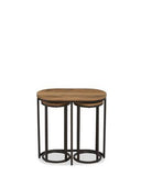 Round Nesting Living Lounge Bedroom Side Tables (Set of 3) - waseeh.com