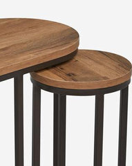 Round Nesting Living Lounge Bedroom Side Tables (Set of 3) - waseeh.com
