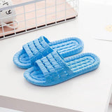 Flat Bathroom Slippers (Light Blue) - waseeh.com