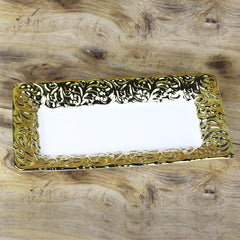 Classy Rectangular ceramic plate - waseeh.com