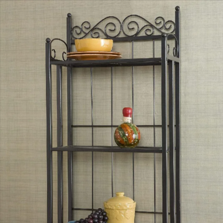 Clock Tower Kitchen Living Room Metal Organizer Storage Rack - waseeh.com