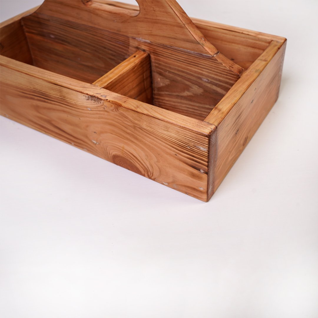 Serviette Solid Wood Cutlery Tray Container - waseeh.com