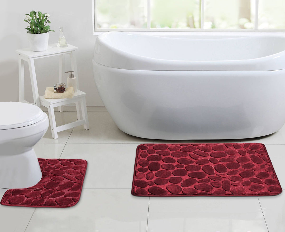 2 PCs Bath and Pedestal Mat Set | Home Décor | Waseeh Pakistan