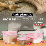 Transparent Hard Core plastic Rice and Beans Container - waseeh.com