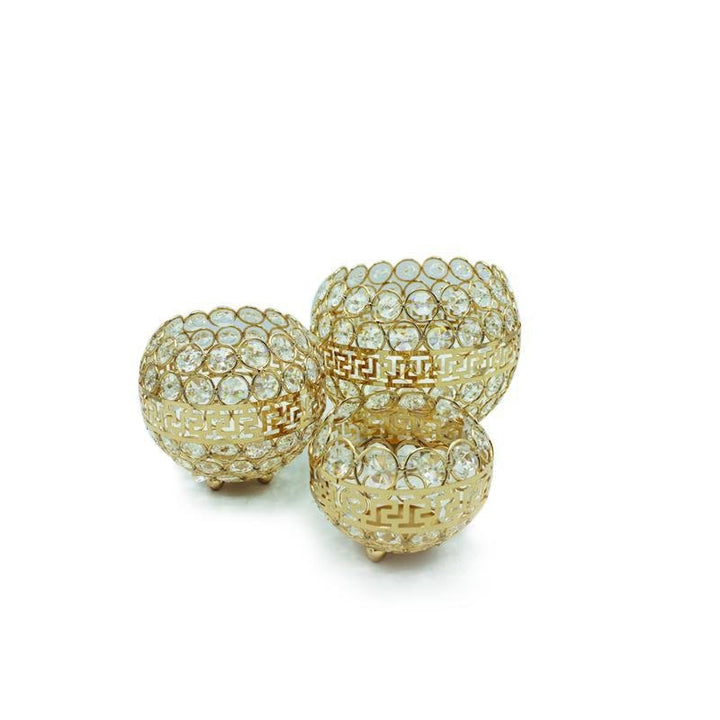 3 pc Golden Globe Set | Home Décor | Waseeh Pakistan
