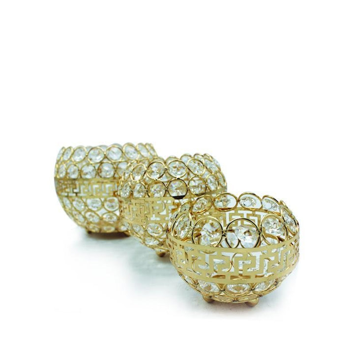 3 pc Golden Globe Set | Home Décor | Waseeh Pakistan