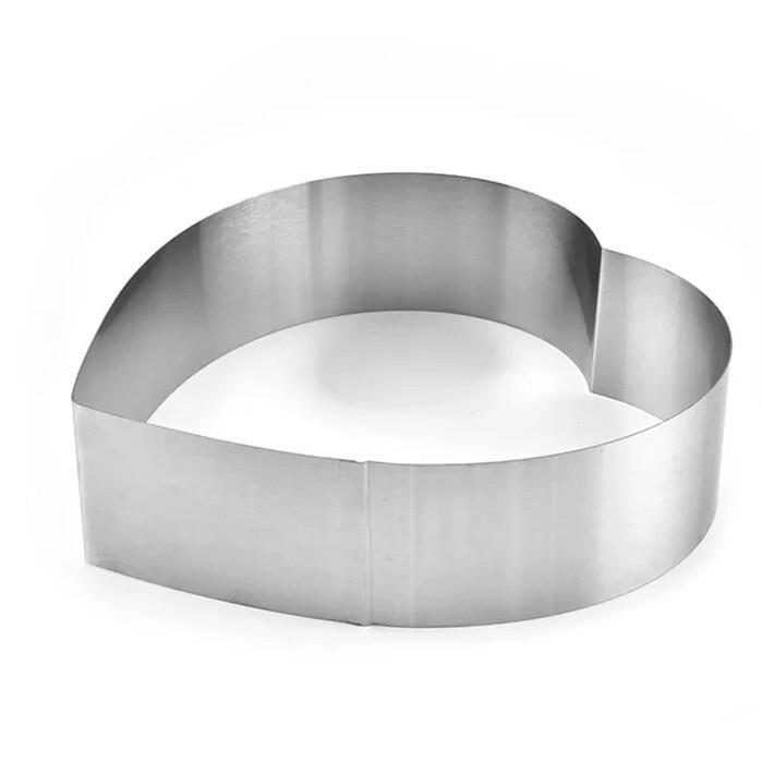 3 Pc Snowflake Circle Heart Shape Thousand Layer Stainless Steel Cake Mould Mousse Circle Cake Decorating Tools | kitchen item | Waseeh Pakistan
