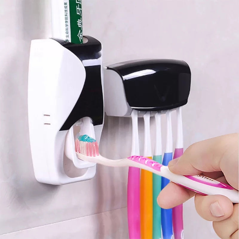 Toothpaste Dispenser With Toothbrush Holder - waseeh.com