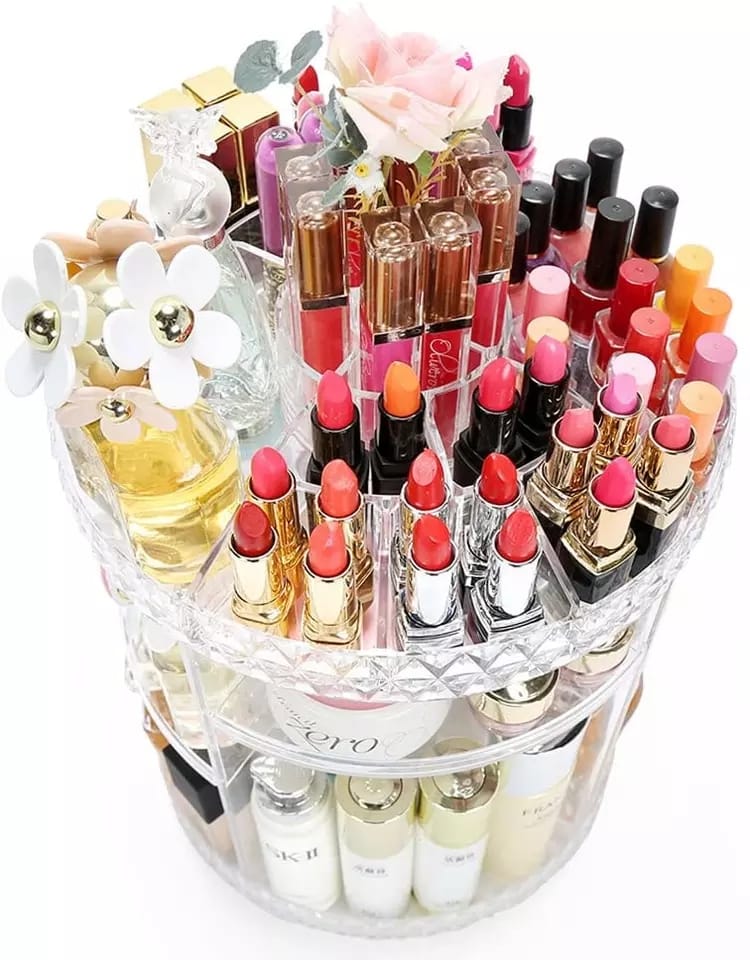 360 Transparent Cosmetics Box | Fashion Point | Waseeh Pakistan
