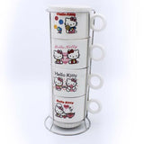 Hello Kitty Cup Tower - 4 Pcs - waseeh.com