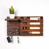 The Cogent Solid Wood Key Hang Floating Organizer - waseeh.com