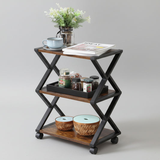 Caster Rolling Home Office Side Table Trolley - waseeh.com