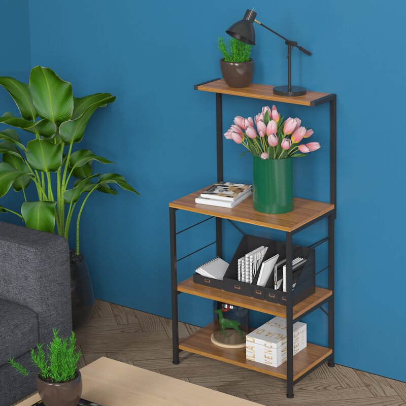 Teal bakers rack outlet