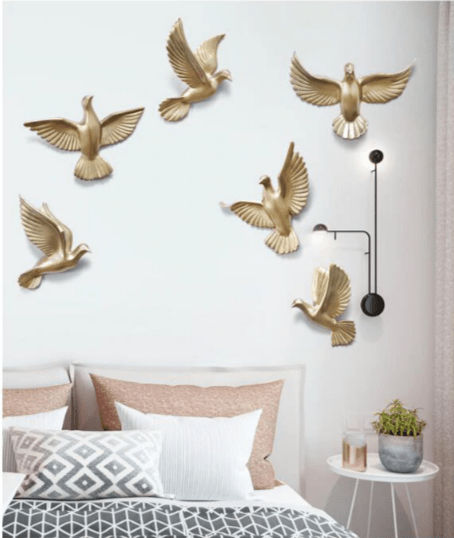 3D Wall Mounted Birds (6 pcs) | Home Décor | Waseeh Pakistan