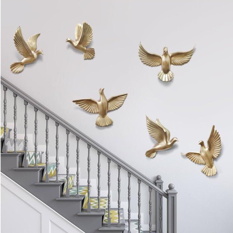 3D Wall Mounted Birds (6 pcs) | Home Décor | Waseeh Pakistan