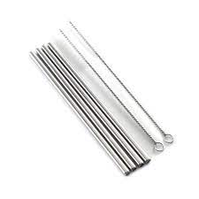 4 Bend Stainless Steel Straws | kitchen item | Waseeh Pakistan