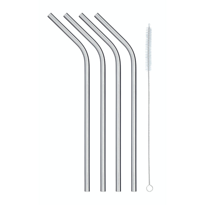 4 Bend Stainless Steel Straws | kitchen item | Waseeh Pakistan