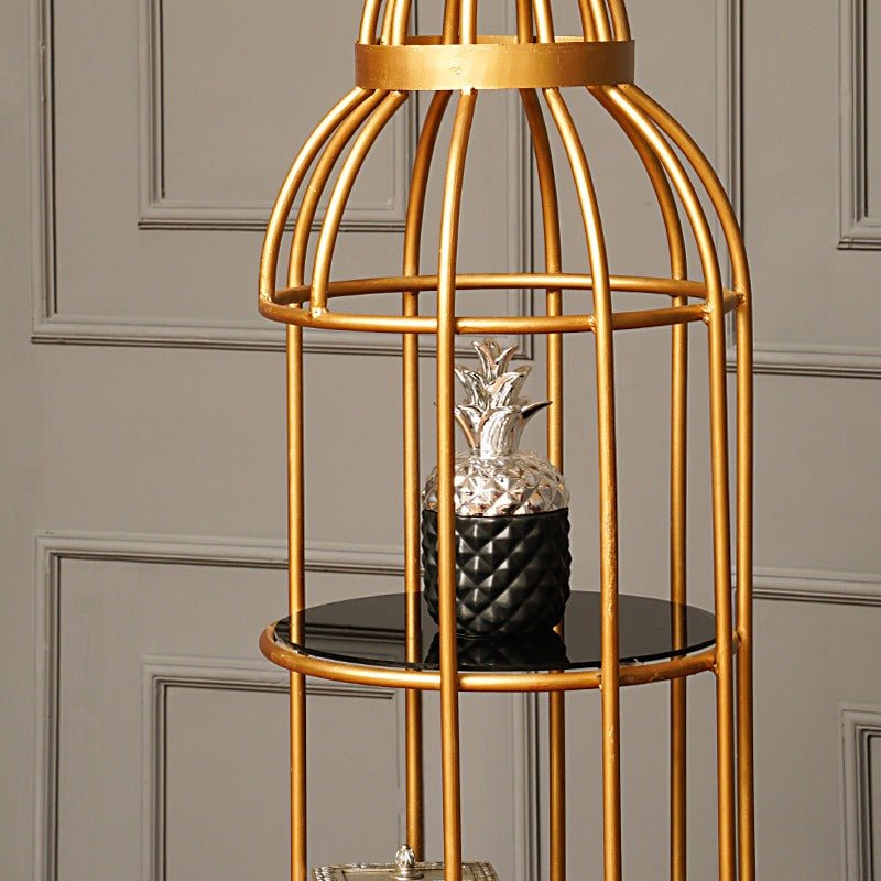 4 Layer Nordic Brass Cage Rack | Not Sale FB | Waseeh Pakistan