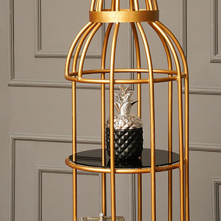 4 Layer Nordic Brass Cage Rack | Not Sale FB | Waseeh Pakistan