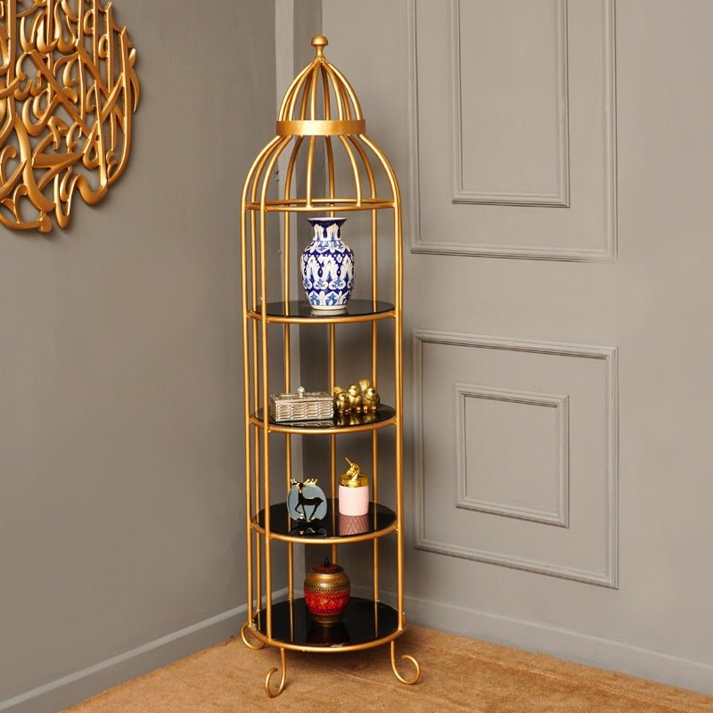 4 Layer Nordic Brass Cage Rack | Not Sale FB | Waseeh Pakistan
