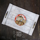 Prismatic Solid Wood Kitchen Snack Tea Guests Serving Tray - waseeh.com