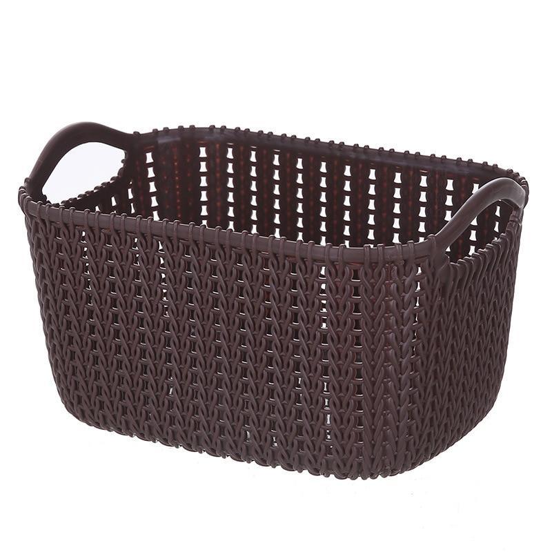 Imitation Rattan Flexible Storage Basket - waseeh.com