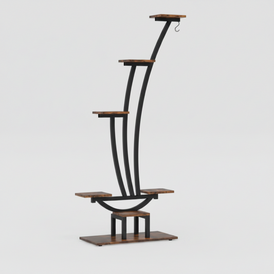ARA Curved Plant Shelve Rack Decor - waseeh.com