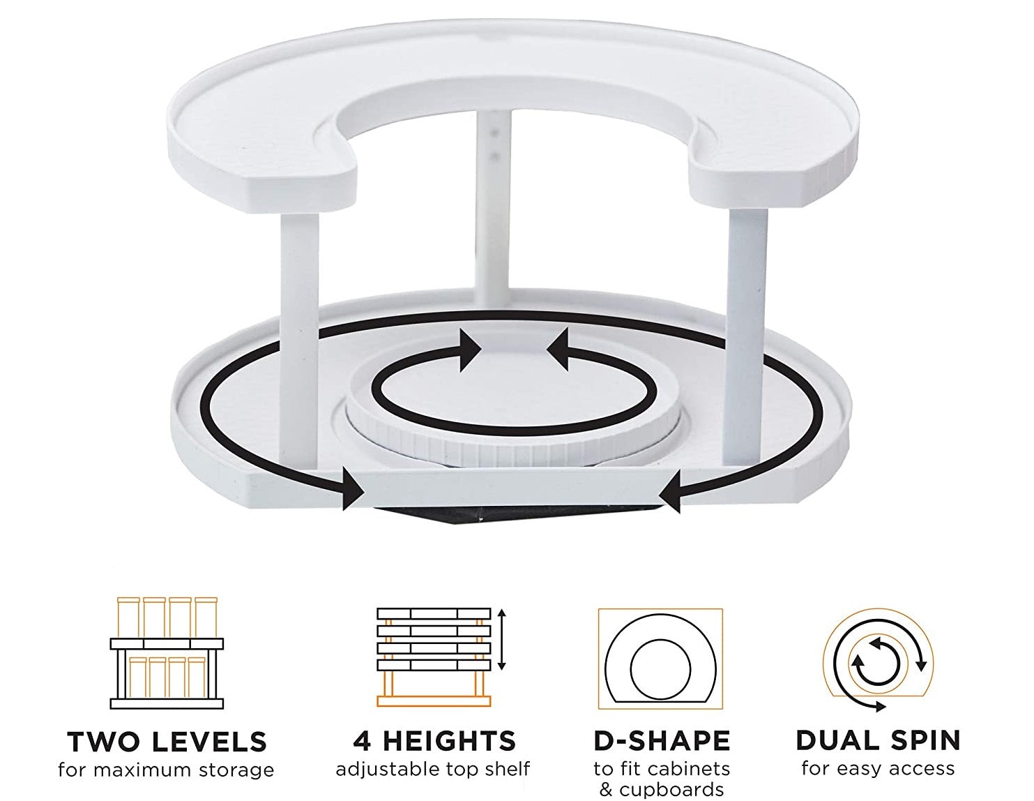Spice Spinner Organizer (Two-Tired) - waseeh.com