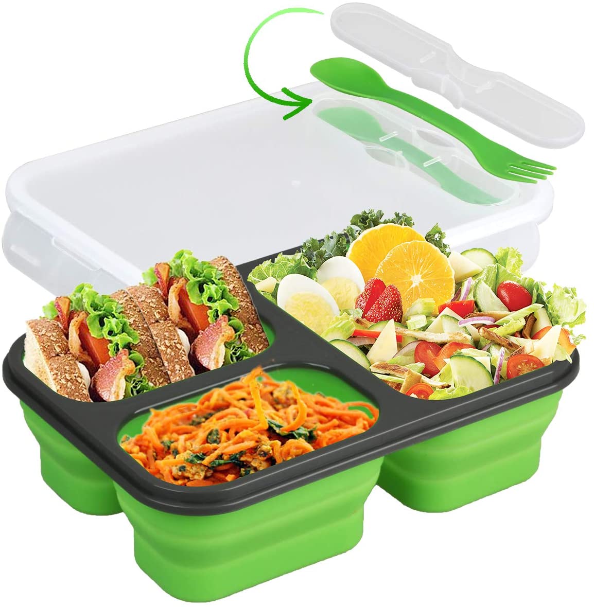 Silicone Foldable Lunchbox - waseeh.com