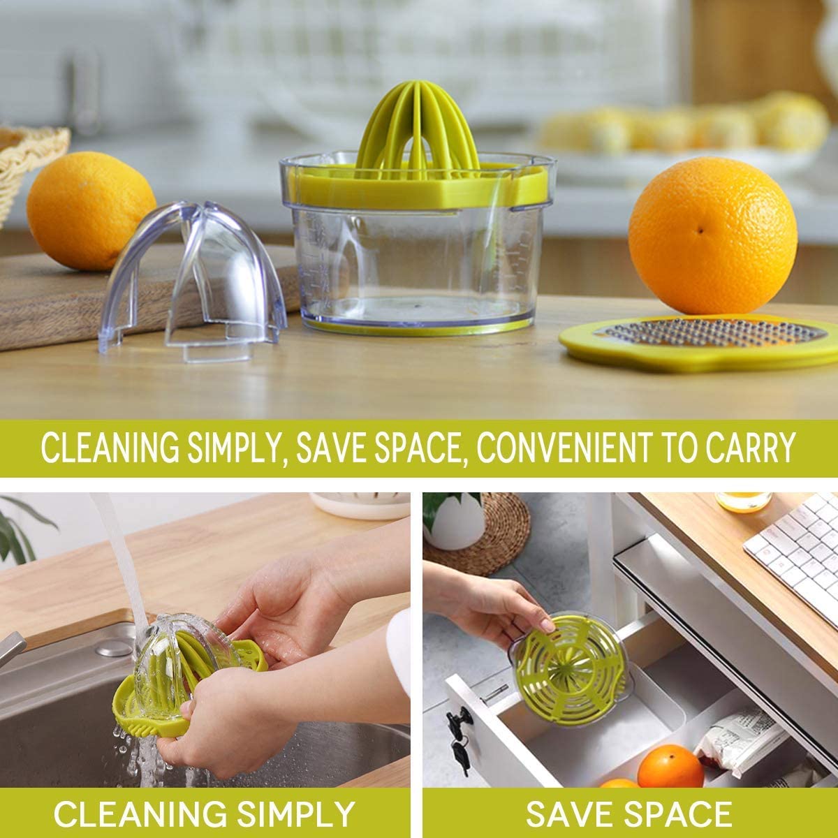 Grater Slice Extraction with Built-in Measuring Cup - waseeh.com