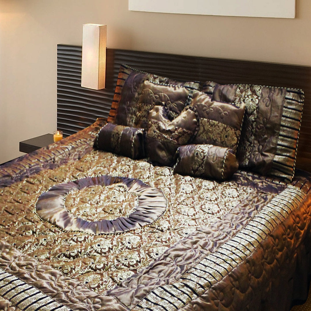 8 Pieces Fancy Bridal Set in Jamawar &amp; Tavta Fabric | Home Décor | Waseeh Pakistan