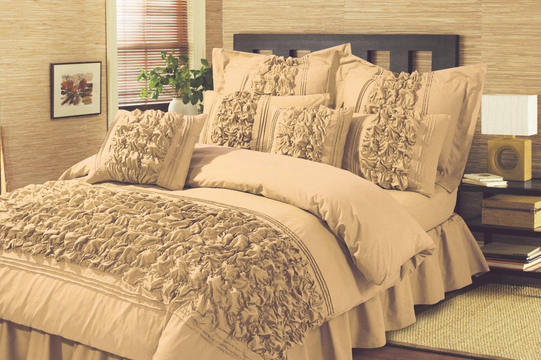 8 Pieces Luxury Embellish Comforter Set - King Size | Home Décor | Waseeh Pakistan