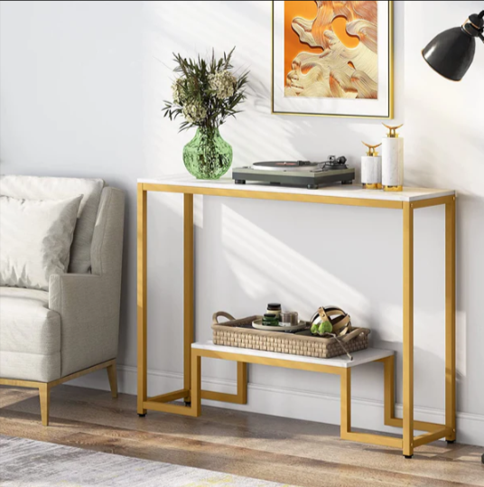 Concourse Lounge Living Room Entryway Organizer Console Table - waseeh.com