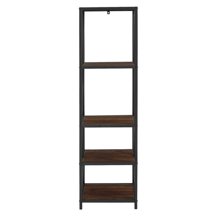 Leaning Bookcase Storage Living Room Organizer Rack - waseeh.com