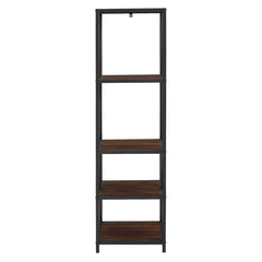 Leaning Bookcase Storage Living Room Organizer Rack - waseeh.com