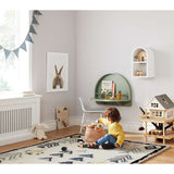 Mallory Kids Bedroom Organizer Floating Table Shelve - waseeh.com