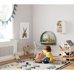 Mallory Kids Bedroom Organizer Floating Table Shelve - waseeh.com