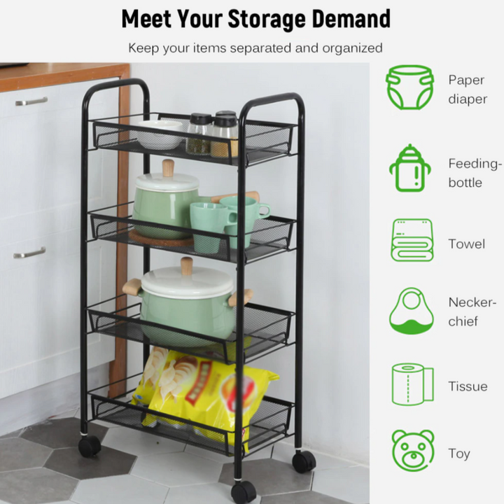 The Trammy Rolling Cart Trolley - waseeh.com