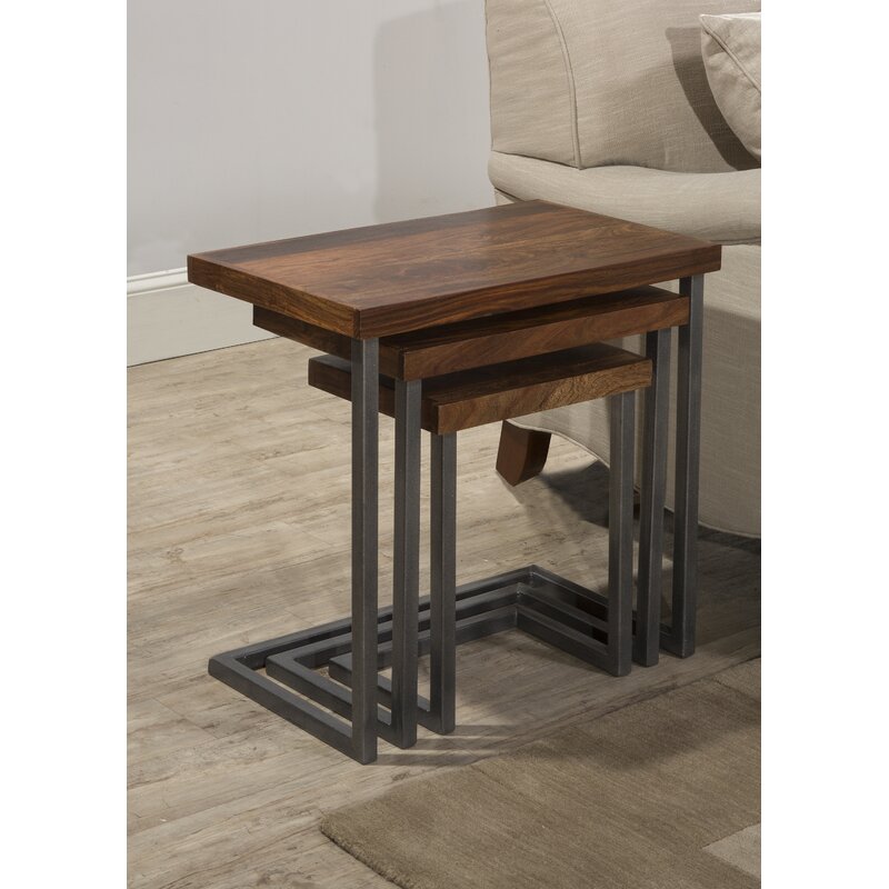 Centra Nesting Bedside Coffee Laptop Office Tables (Set of 3) - waseeh.com