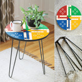 The Ludo Game Living Lounge Drawing Room Hairpin Fun Side Table - waseeh.com