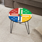 The Ludo Game Living Lounge Drawing Room Hairpin Fun Side Table - waseeh.com