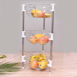Detachable Multi-level Round Storage Fruit Basket - waseeh.com