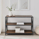 Carbon X-Frame Bookcase Console Organizer Rack Table - waseeh.com